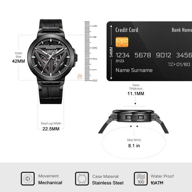Interstellar Collection "Space Capsule" Men's Mechanical Automatic Watch - FIYTA