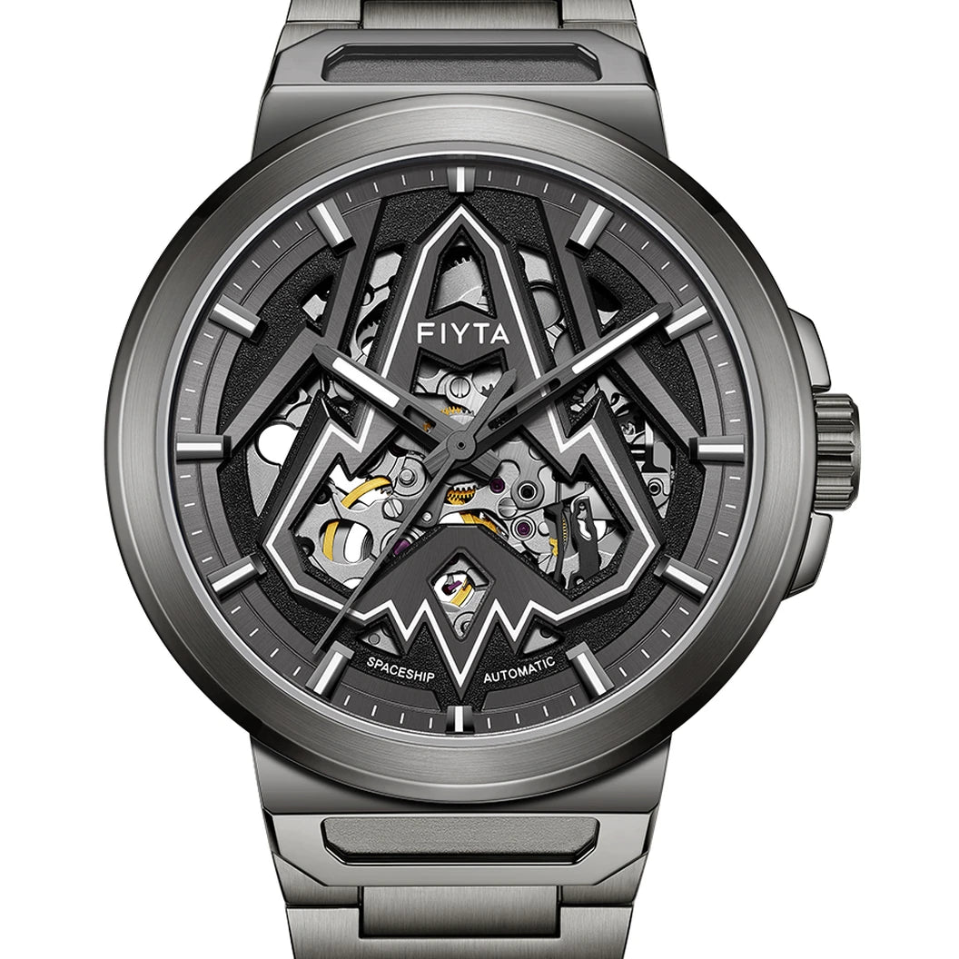 FIYTA Space Rocket DGA35011.HHH rocket-shaped skeleton dial and luminous hour markers