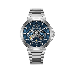FIYTA Space Rocket Men's Automatic Watch DGA35011.WLW product view (Navy Blue Dial / Silver Strap)