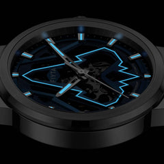 FIYTA Space Rocket Men's Automatic Watch DGA35011.WLW detail image (Navy Blue Dial / Silver Strap)
