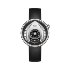 Interstellar Collection "Space Shuttle" Men's Mechanical Watch - FIYTA (Silver Dial / Black Strap)