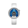 Navy Blue Dial / White Strap