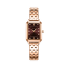 FIYTA Roman Radiance Bracelet Women's Quartz Watch DL21007.PKP product view (Brown Dial / Rose Gold Strap)