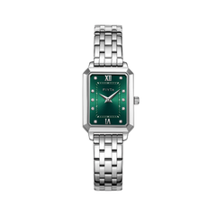 FIYTA Roman Radiance Bracelet Women's Quartz Watch DL21007.WNW product view (Mint Green Dial / Silver Strap)