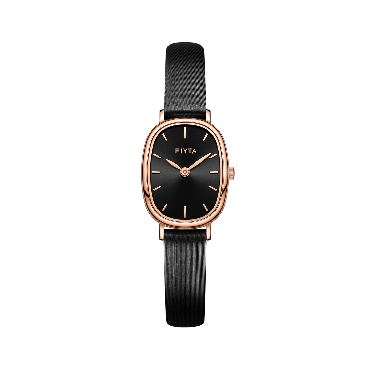 FIYTA Cocoa Women's Quartz Watch DL21008.PBB product view (Black Dial / Black Strap) (DL21008.PBB)