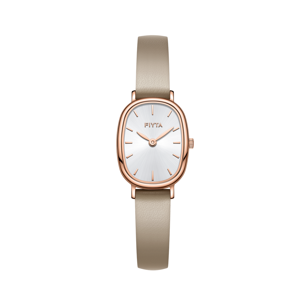 FIYTA Cocoa Women's Quartz Watch DL21008.PWS product view (White Dial / Grey Strap) (DL21008.PWS)