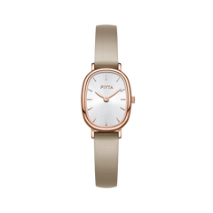 FIYTA Cocoa Women's Quartz Watch DL21008.PWS product view (White Dial / Grey Strap) (DL21008.PWS)