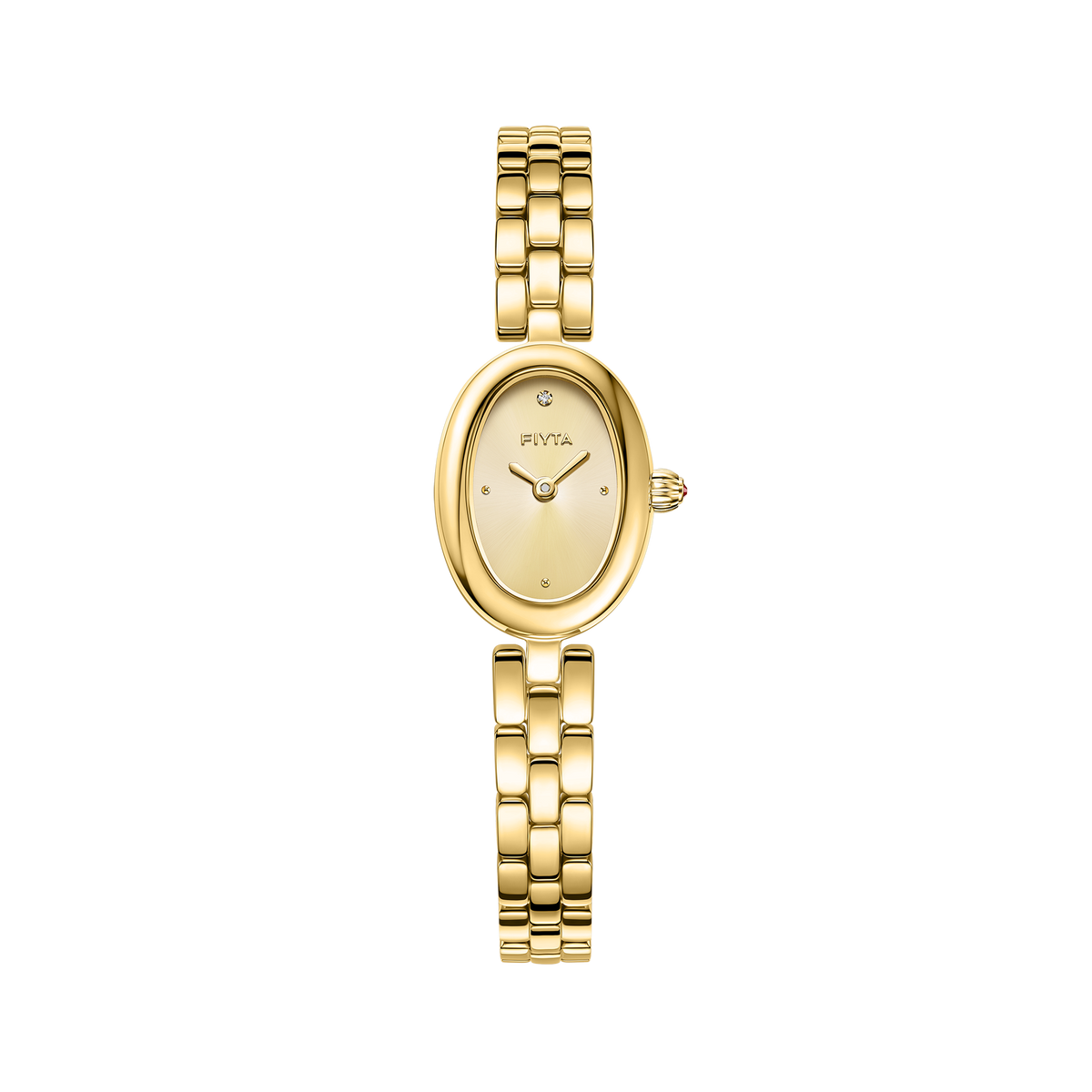 Little Golden Bean Watches & Pearl Bracelet Gift Set - FIYTA(Limited Gift Box) (DL21015.GGG)