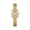 FIYTA Mini Retro Square Women's Quartz Watch DL865033.GGG product view (Gold Dial / Gold Strap) (DL865033.GGG)