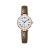 FIYTA Little Bliss Women's Quartz Watch DL865037.PWK product view (Silver Dial / Brown Strap)