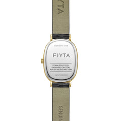 FIYTA Cocoa Women's Quartz Watch DL865042.GKB detail image (Brown Dial / Black Strap / Leather (DL865042.GKB)) (DL865042.GKB)