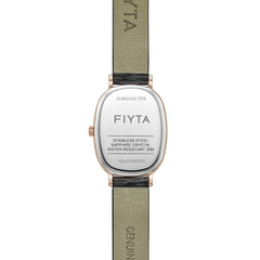 FIYTA Cocoa Women's Quartz Watch DL865042.PPB detail image (Gold Dial / Black Strap) (DL865042.PPB)