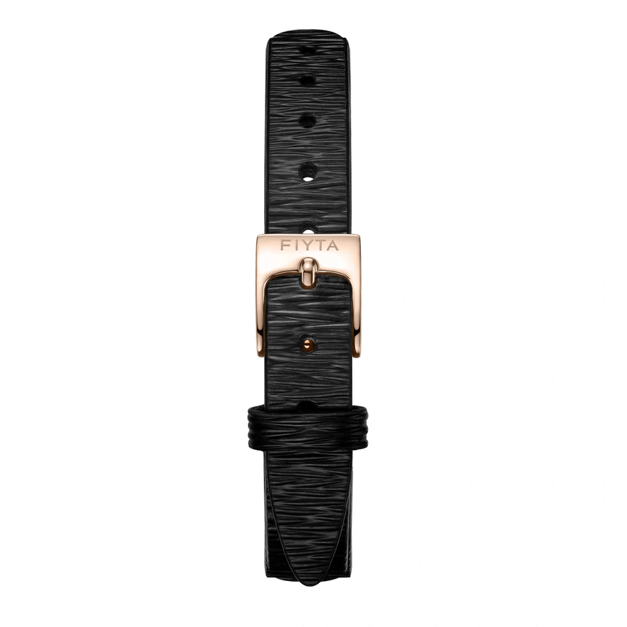 FIYTA Cocoa Women's Quartz Watch DL865042.PPB detail image (Gold Dial / Black Strap) (DL865042.PPB)