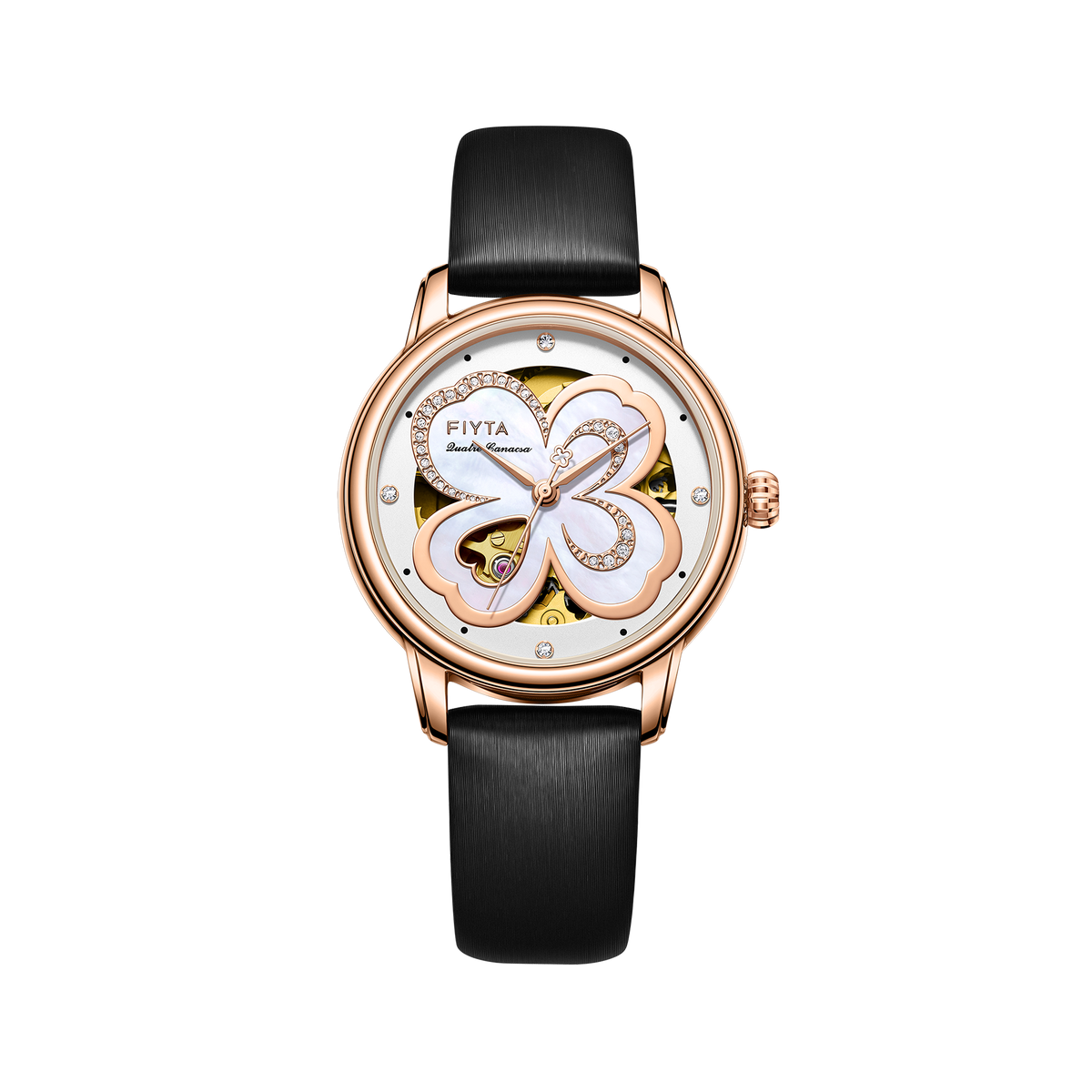 Clover Collection Ladies' Classic Diamond Automatic Watch - FIYTA (DLA862003.PWB)