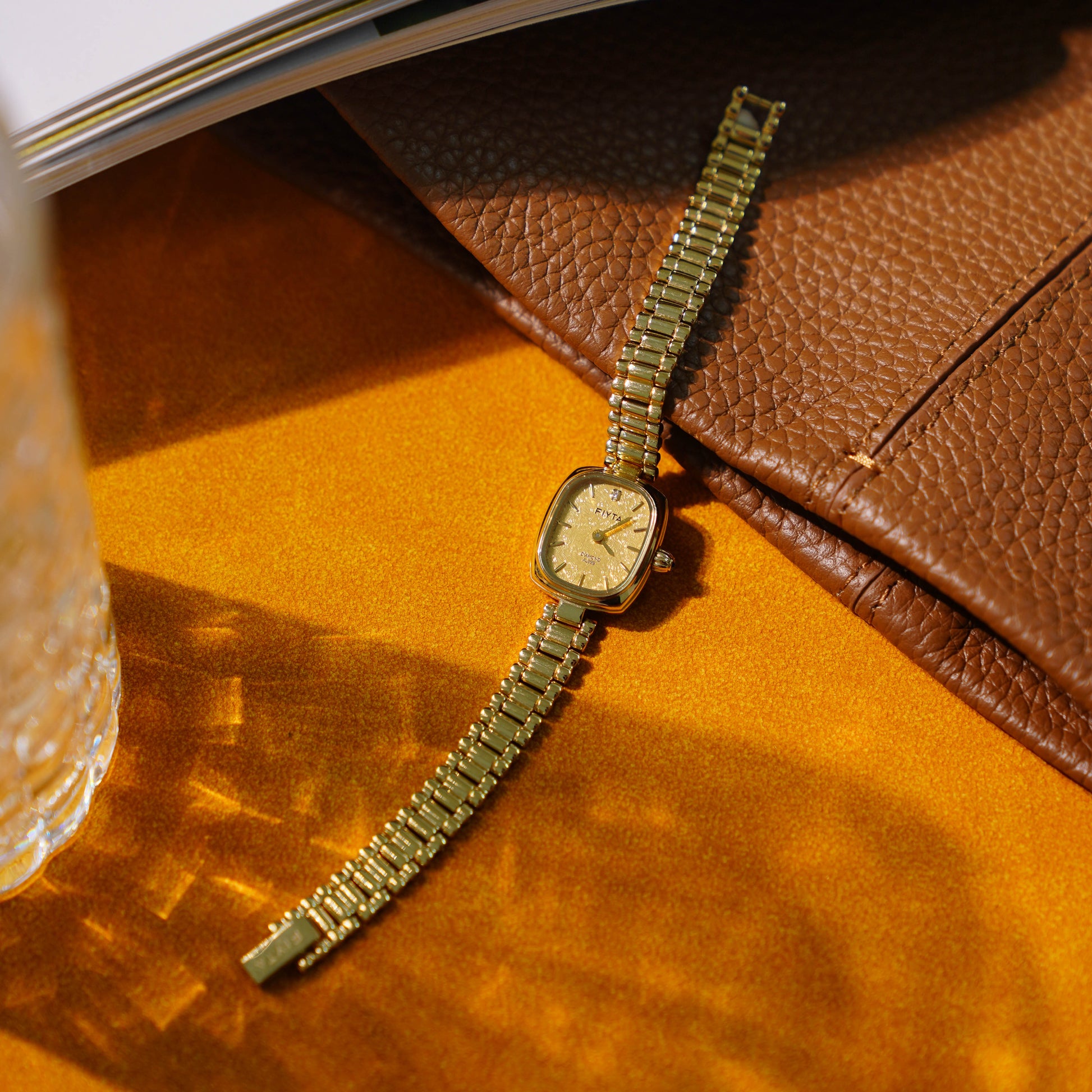 Gold Watches with 24K Gold-Leaf Dial - FIYTA