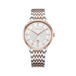 White Dial / Rose Gold & Silver Strap