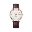 White Dial / Brown Strap