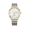 FIYTA Joyart Classic Pair Men's Quartz Watch 41 mm – 50 m G800023.TWT product view (White Dial / Gold & Silver Strap)