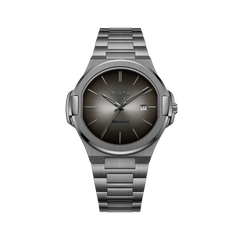 FIYTA Astronaut Quartz Men's Quartz Watch G880021.HHH product view (Black Dial / Grey Strap)