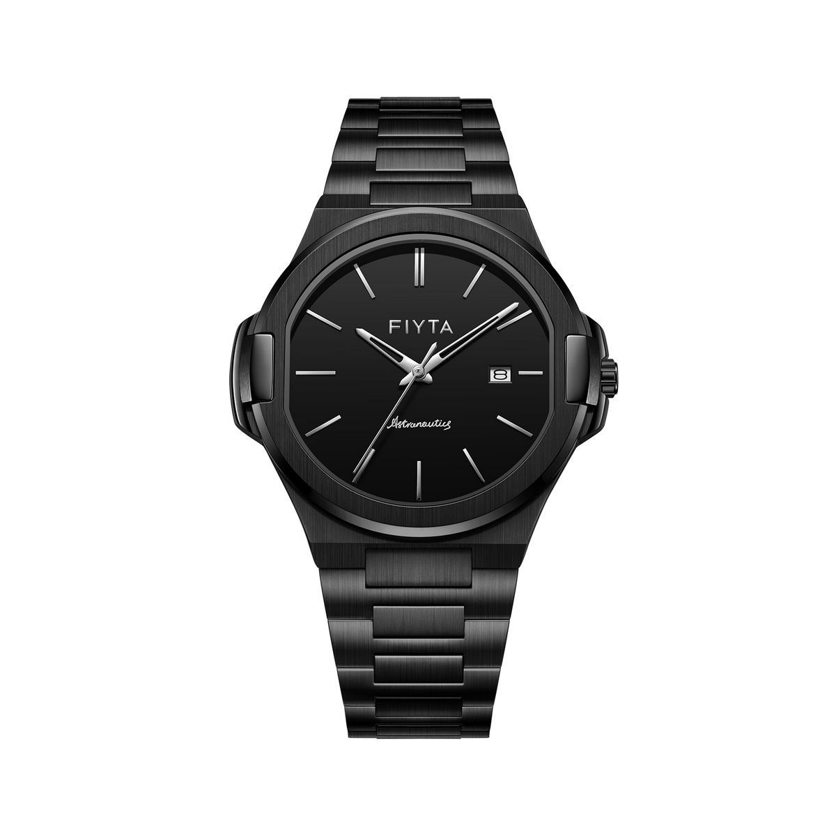 FIYTA Astronaut Quartz Men's Quartz Watch G880022.BBB product view (Black Dial / Black Strap)