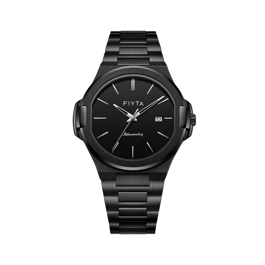 FIYTA Astronaut Quartz Men's Quartz Watch G880022.BBB product view (Black Dial / Black Strap)