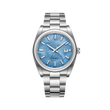 Aqua Blue Dial / Silver Strap