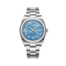 Aqua Blue Dial / Silver Strap