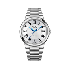 FIYTA Heart Lock Men's Automatic Watch GA803001.WWW product view (Silver Dial / Silver Strap / Stainless steel (GA803001.WWW))