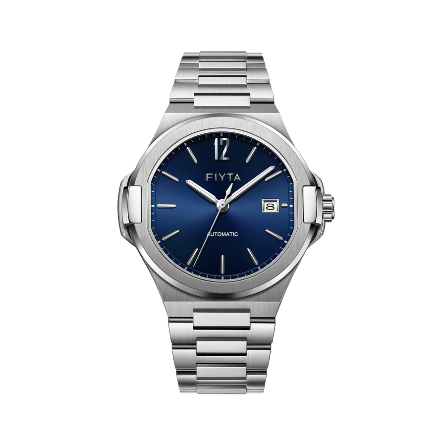 FIYTA Astronaut Automatic Men's Automatic Watch GA856000.WLW product view (Navy Blue Dial / Silver Strap)