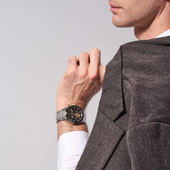Aeronuatics Collection "Moon" 18K Gold Men's Mechanical Automatic Watch - FIYTA
