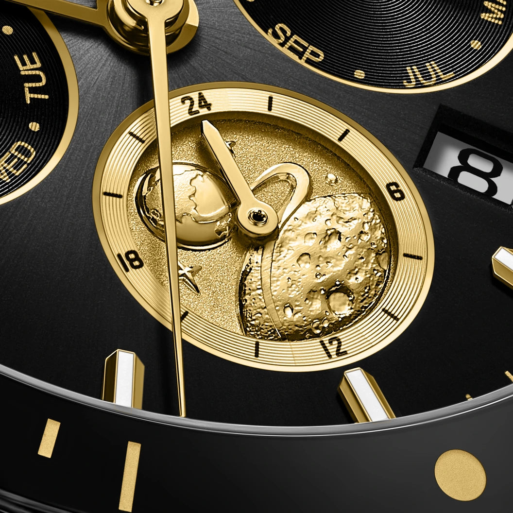 FIYTA Lunar Explorer GA880027.WBW, gold detail