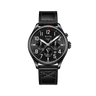 Tactical Black / Black Leather Strap