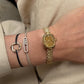 Gold Watches with Real Diamond Dial/Tiger's eye