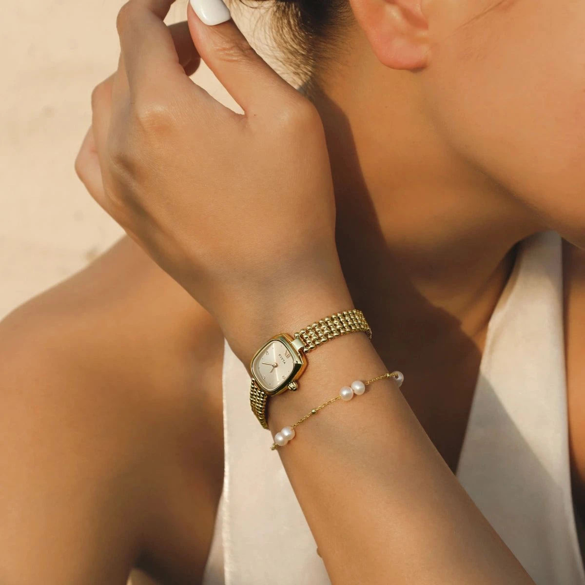 Gold Pearl Bracelet Jewelry for Women - FIYTA