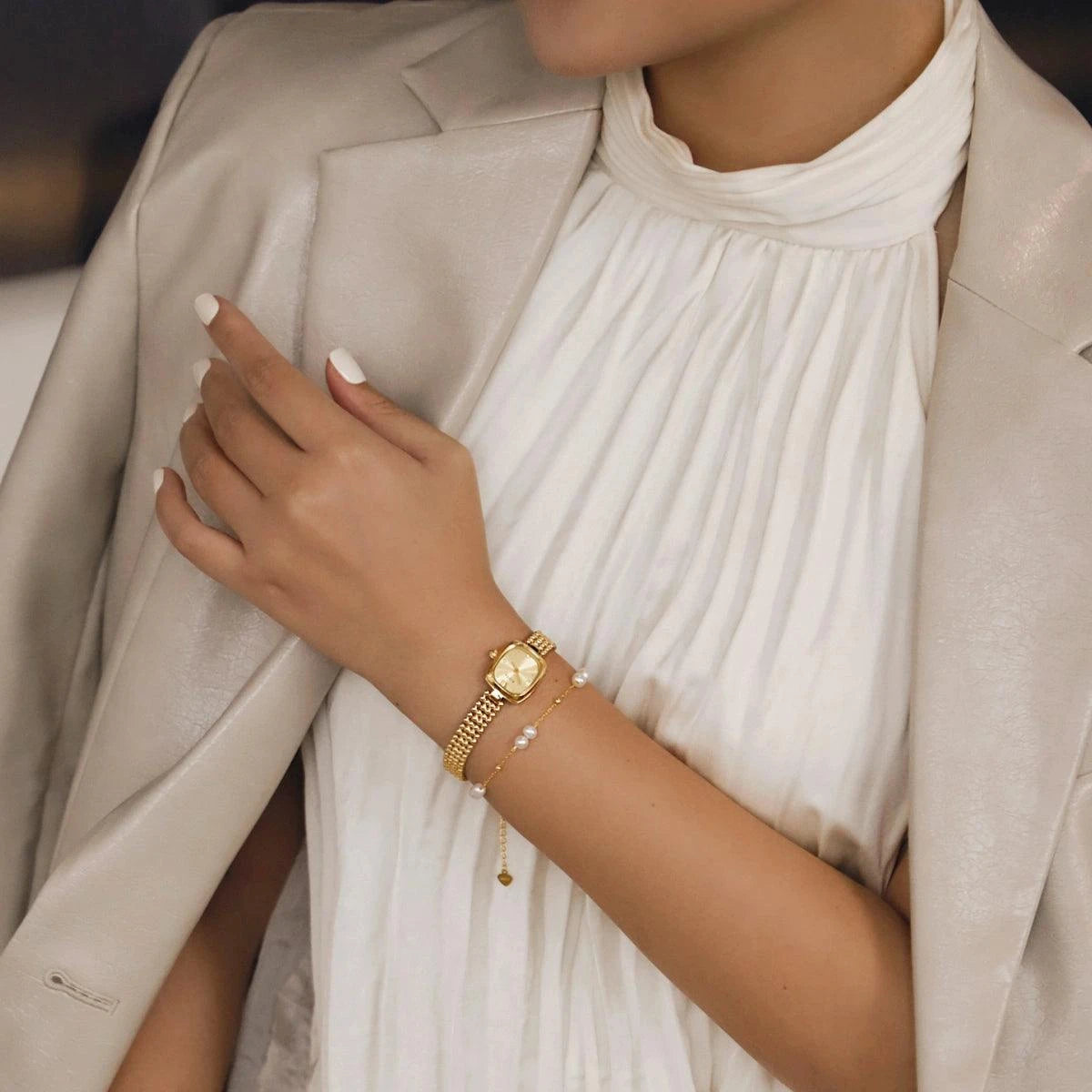 Gold Pearl Bracelet Jewelry for Women - FIYTA