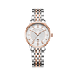 White Dial / Rose Gold & Silver Strap