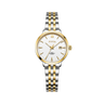 White Dial / Gold & Silver Strap