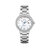FIYTA Heart Lock Women's Quartz Watch L803002.WWWD product view (Mother-of-Pearl Dial / Silver Strap)