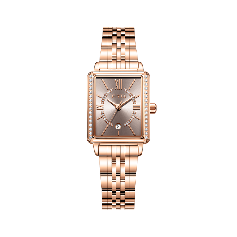 Roman Radiance Women's Quartz Watch - Rose Gold Dial / Rose Gold Strap (L865010.PHPD)