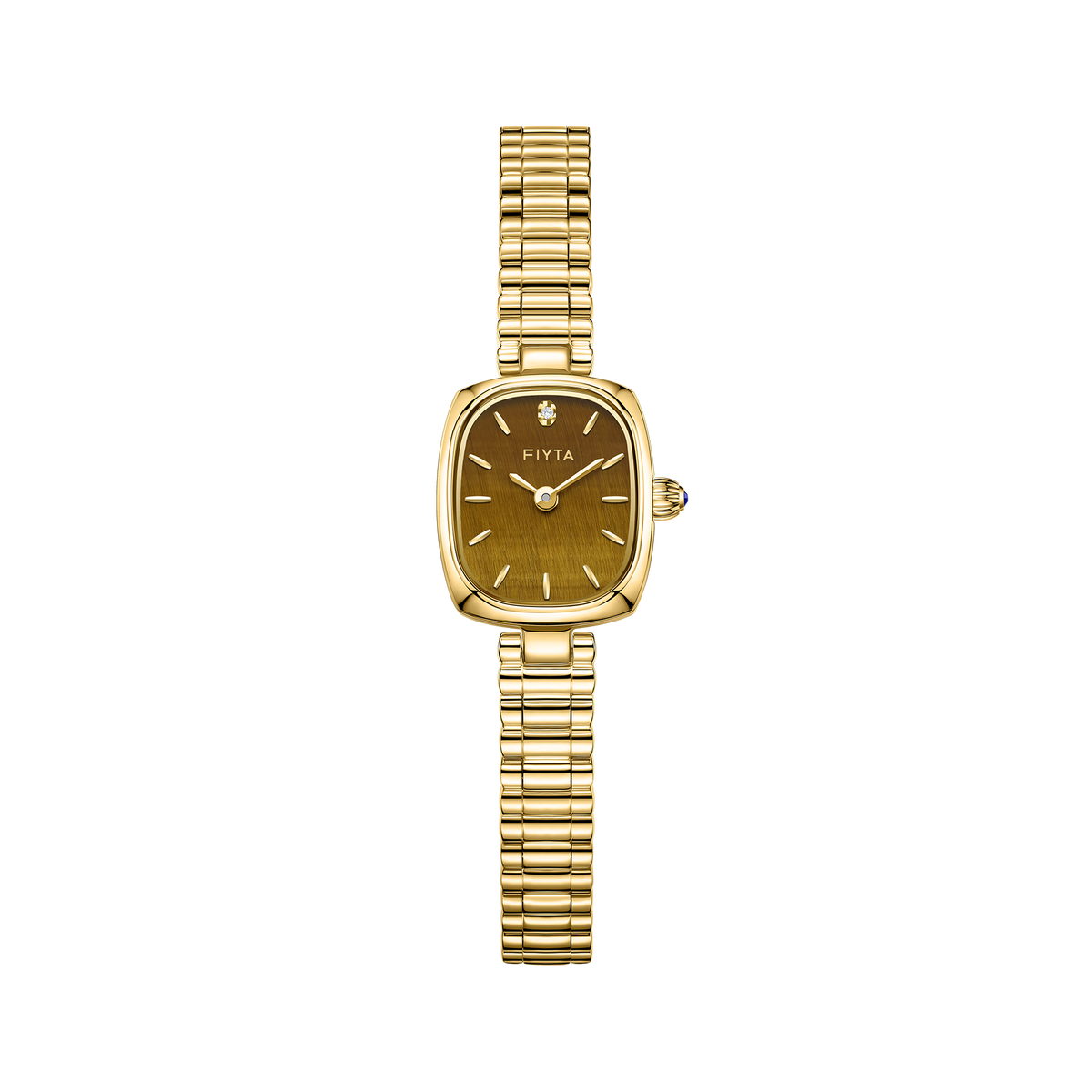 Gold Watch for Women & Persimmon Bracelet Gift Set - FIYTA