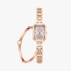 Eastern Grace Collection Women's Watch & Elegant Clover Bracelet Gift Set - FIYTA