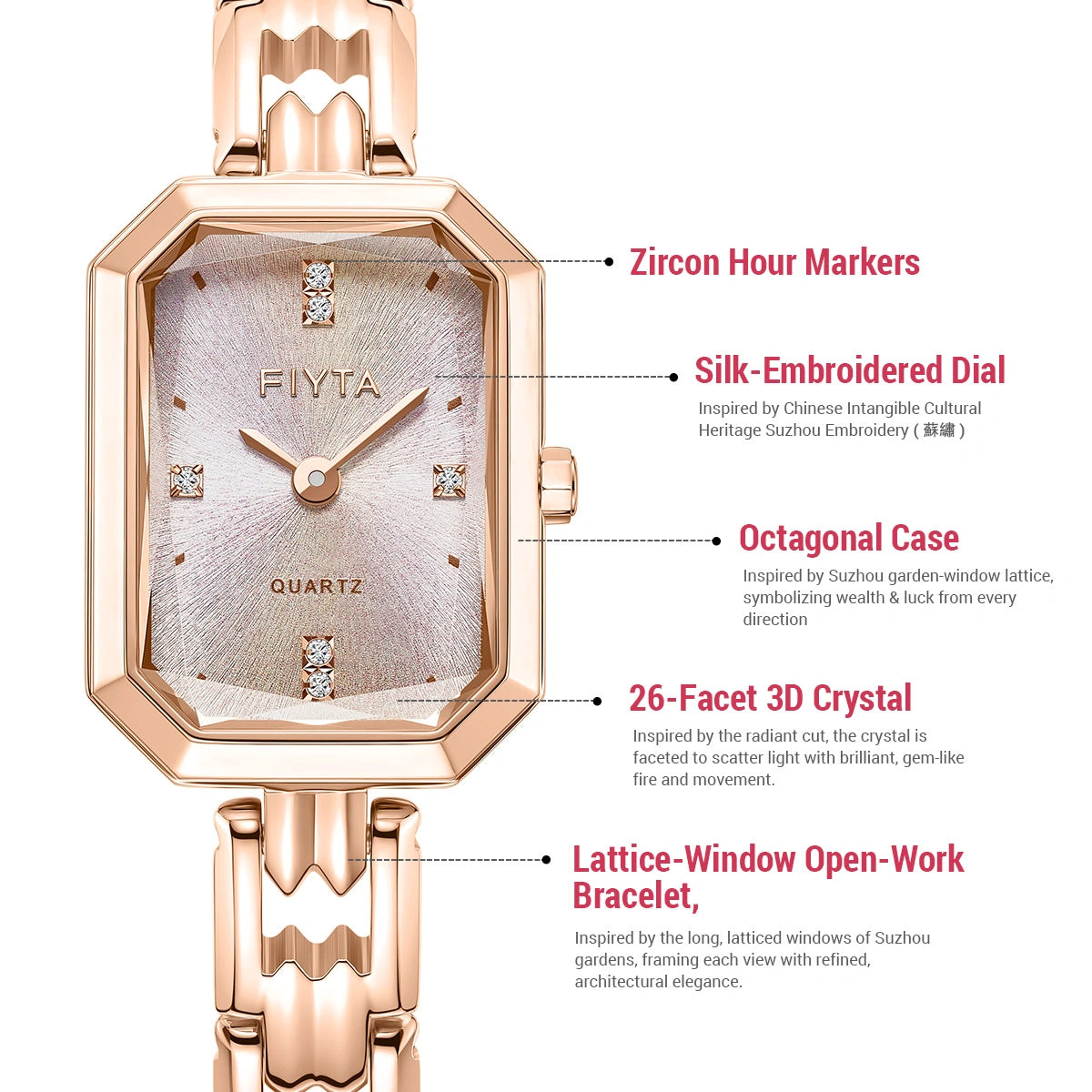 Eastern Grace Collection Women's Quartz Watch - FIYTA
