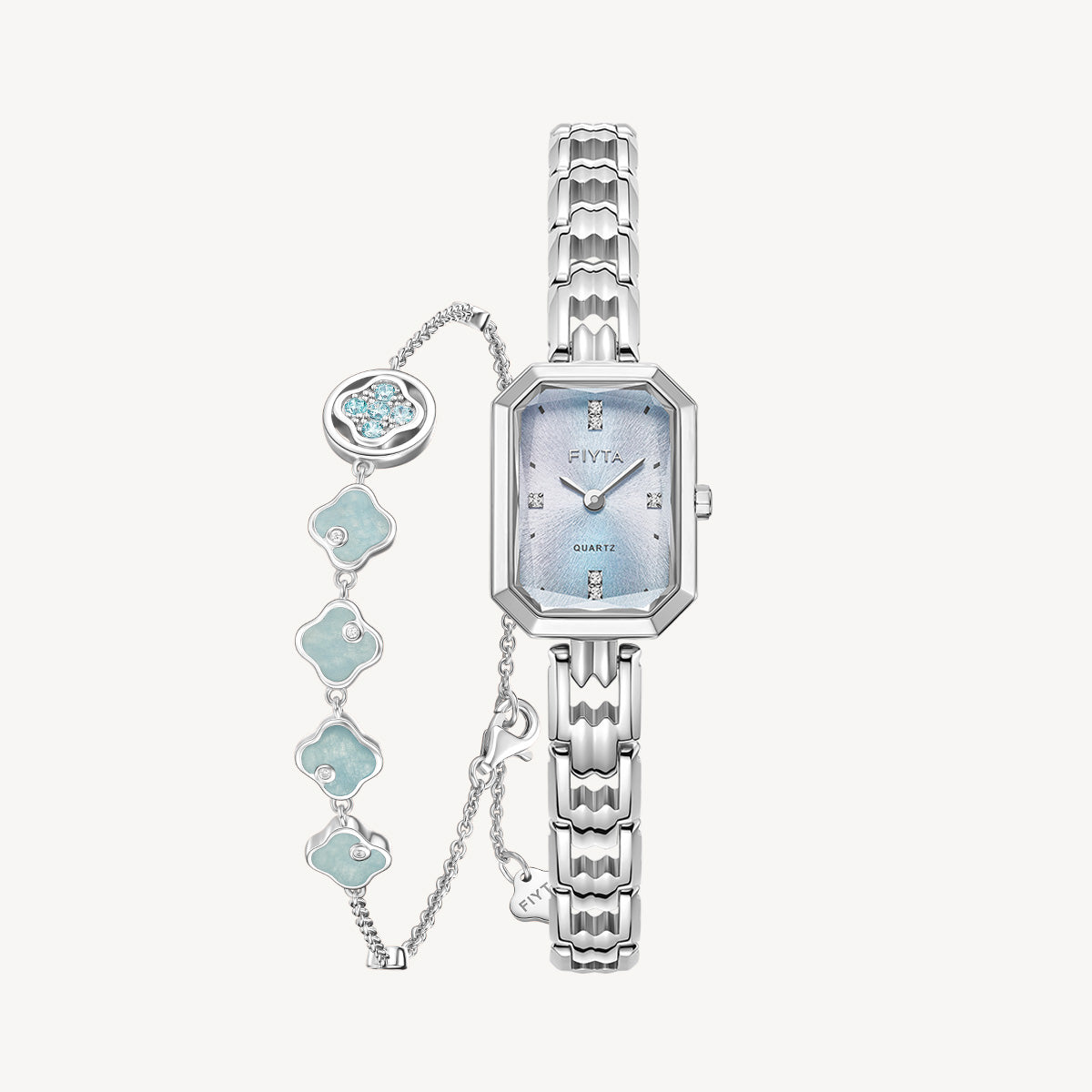Eastern Grace Collection Women's Watch & Persimmon Bracelet Gift Set - FIYTA