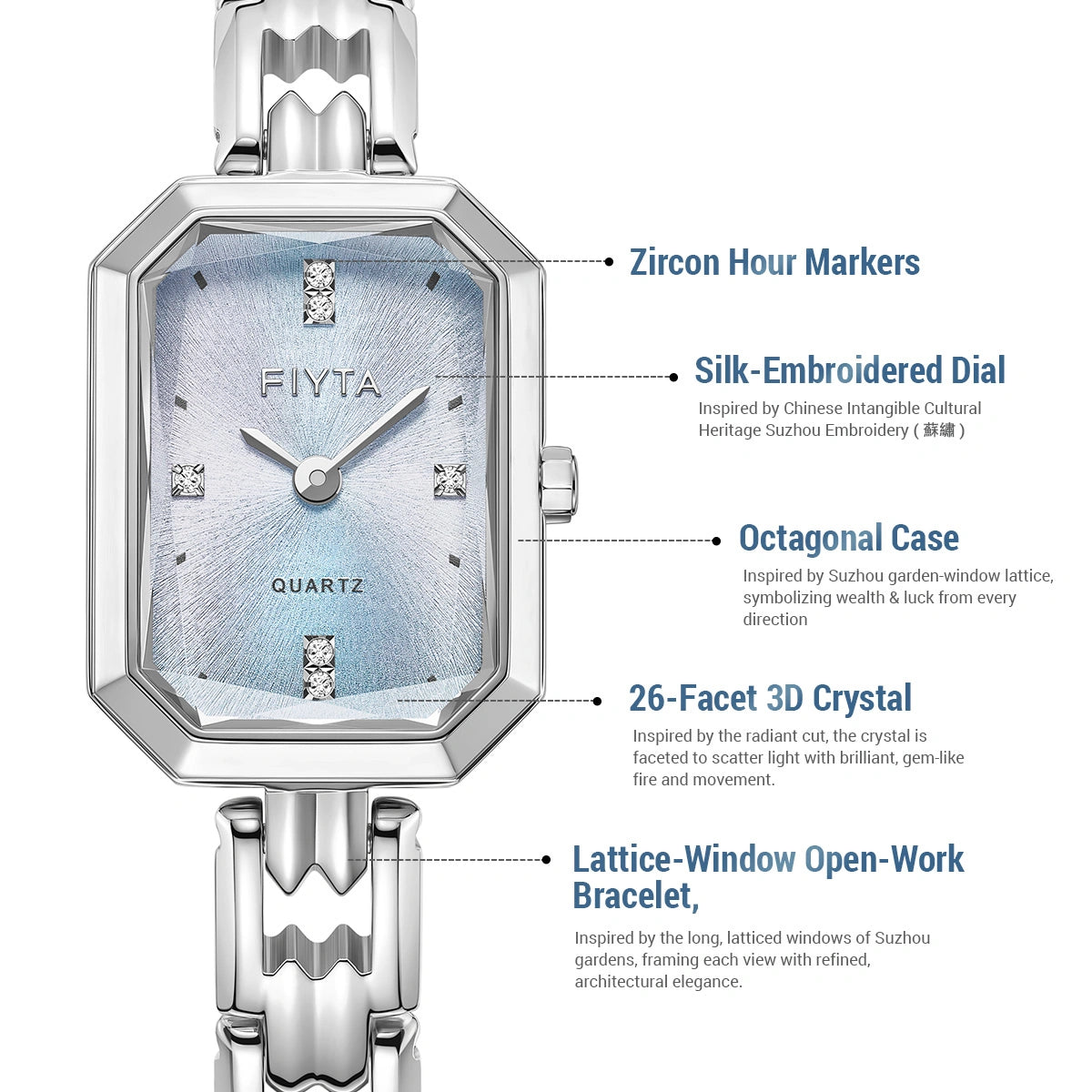 Eastern Grace Collection Women's Quartz Watch - FIYTA