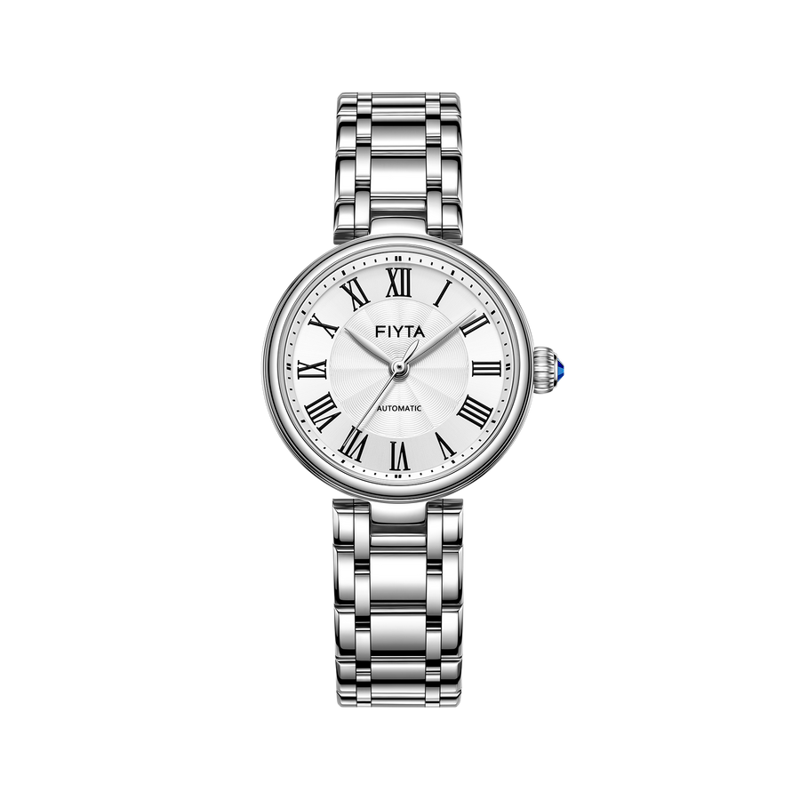 FIYTA Little Bliss Women's Automatic Watch LA803003.WWW product view (Silver Dial / Silver Strap)