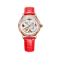 Clover Collection Ladies' Classic Diamond Automatic Watch - FIYTA (LA8262.GWSS.A)