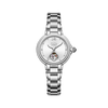FIYTA Good Fortune Persimmon Women's Automatic Watch LA865022.WWW product view (Silver Dial / Silver Strap)