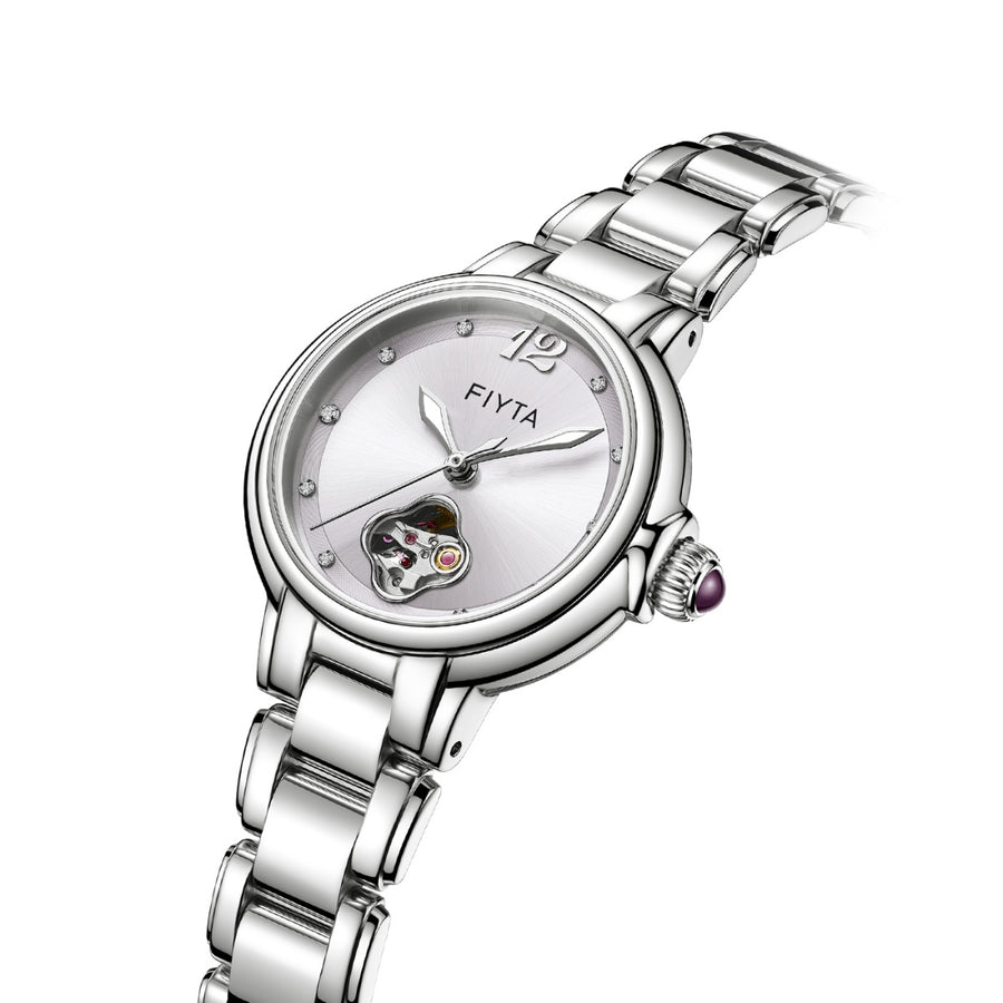 FIYTA LA865022.WZW Side (Purple Dial / Silver Strap)