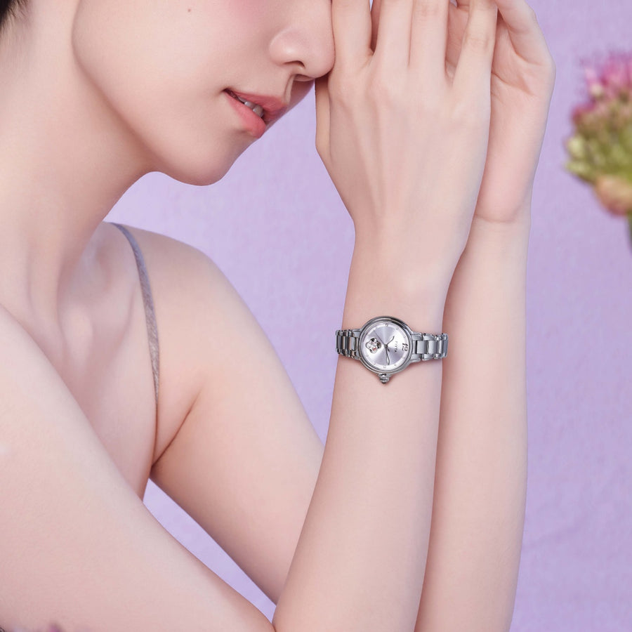 FIYTA LA865022.WZW Side (Purple Dial / Silver Strap)