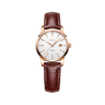 White Dial / Brown Strap